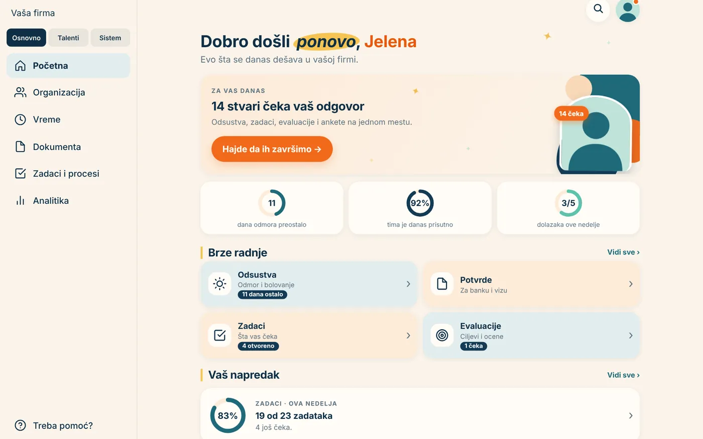 Početna na računaru