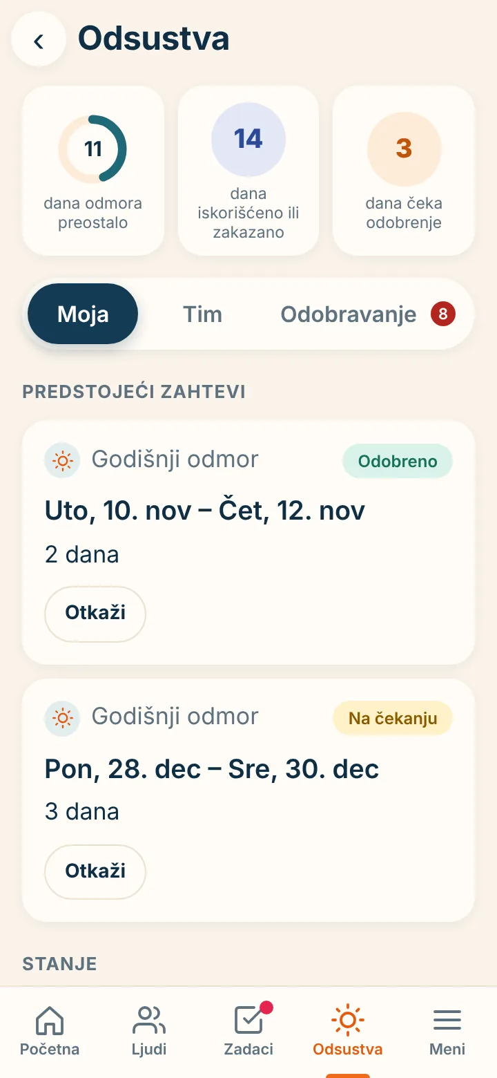 Odsustva